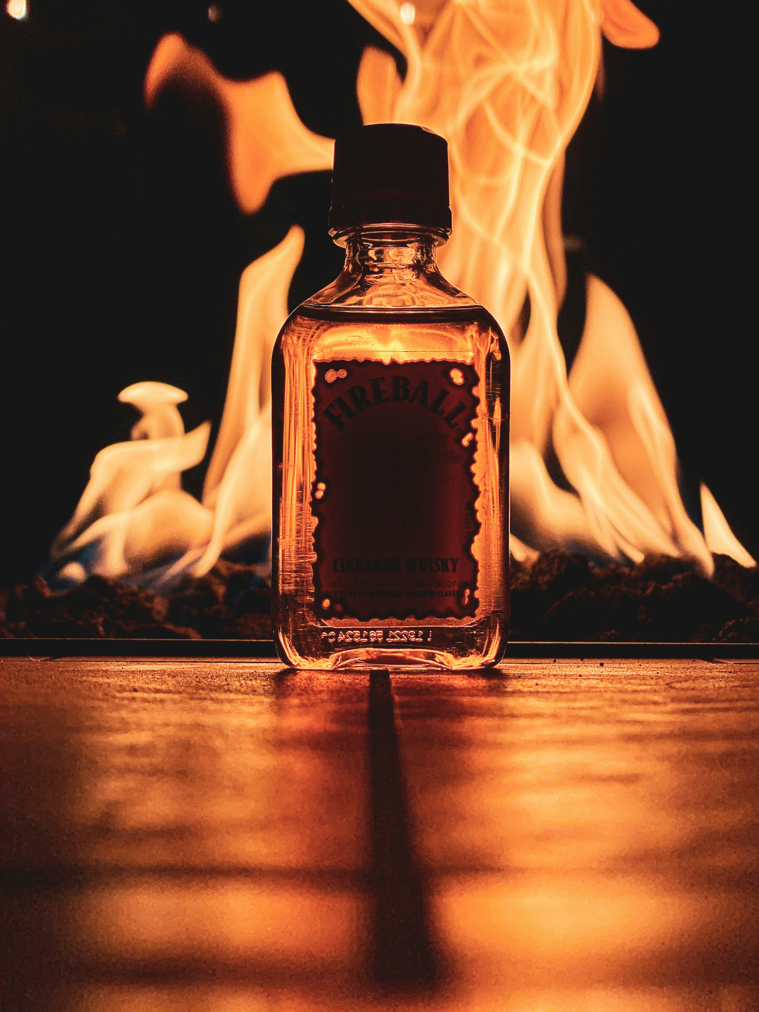 Thermal bottle by fire